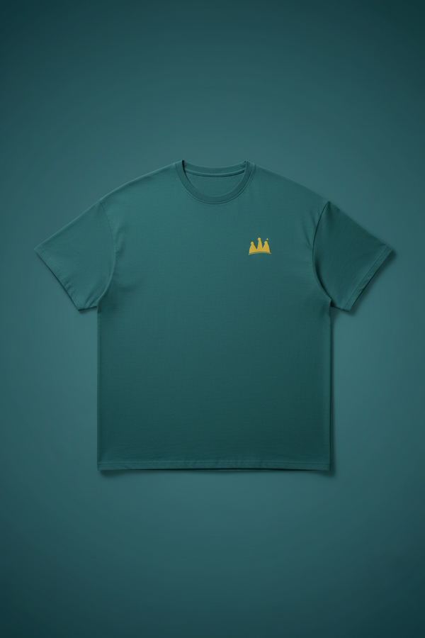 Teal Tee — Front, Matching Teal Gradient